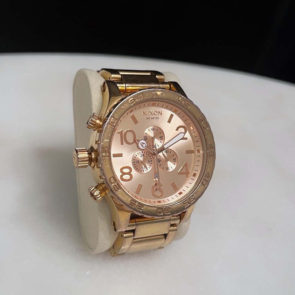 Nixon 51-30 Rose Gold Watch